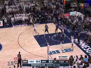 NBA季后赛 雷霆VS森林狼 20250527