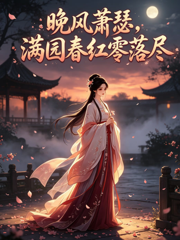 晚风萧瑟,满园春红零落尽